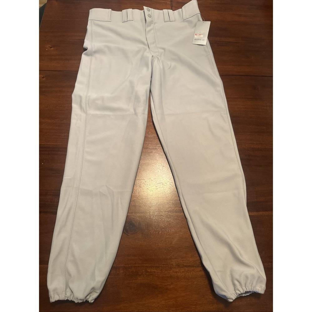 Reebok Baseball Pants‎ Size L Adult Gray 100% Polyester